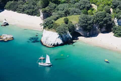 From Whitianga: Mercury Bay Schooner Cruise