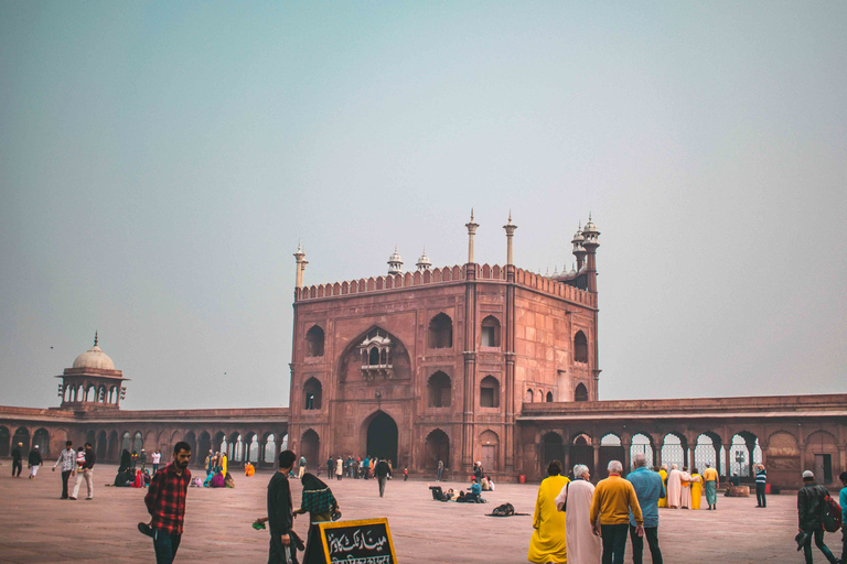 Passeio a pé de 3 horas pelo patrimônio histórico de Old Delhi com passeio de riquixáOpção 1: Do ponto de encontro