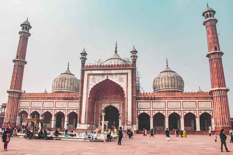 Czerwony Fort i Old Delhi Heritage Walking and Rickshaw TourWycieczka po Starym Delhi z usługą Pick-Up i przewodnikiem po języku angielskim