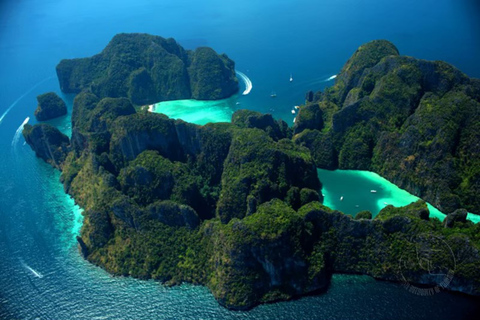 Desde Phuket: tour privado en barco por Phi Phi y la isla de bambúTour privado en lancha rápida por Phi Phi y Bamboo Island con guía