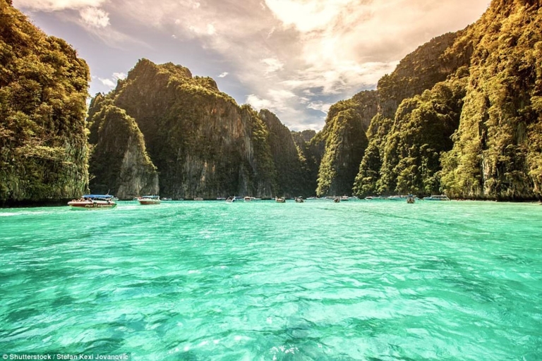 From Phuket: Phi Phi and Bamboo Island Private Boat Tour Phi Phi and Bamboo Island Private Speedboat Tour with Guide