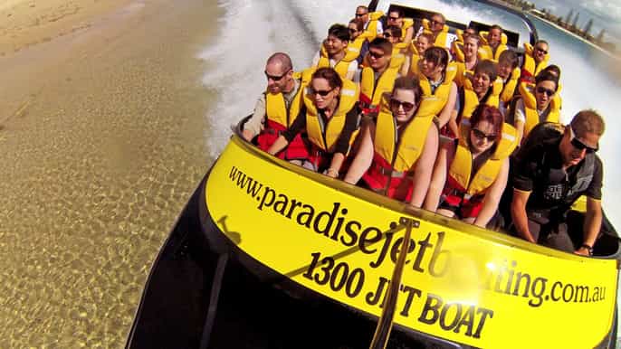 paradise jet boating 55minute broadwater adventure