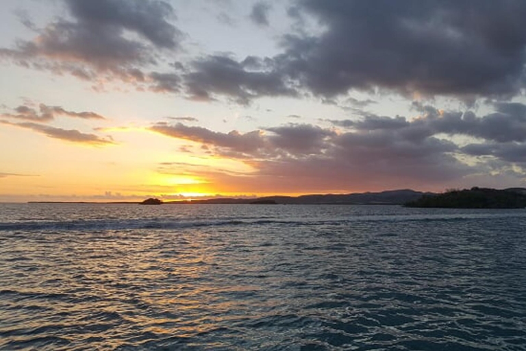 De San Juan: excursion en bateau dans la baie bioluminescente et sources chaudes