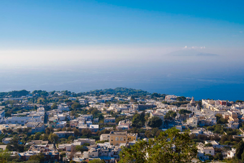 Depuis Sorrente : Excursion d'une journée à Capri et Anacapri avec la Grotte BleueVisite de Capri en espagnol