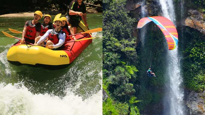 from medellín paragliding and rafting combo tour