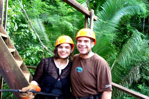 Au départ de Belize City: Zip Lining et Cave Tubing Adventure