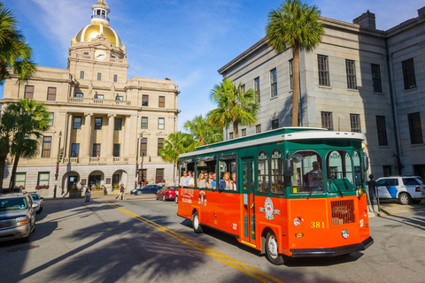 Savannah : Tour en trolley de la vieille ville avec montée et descente à volontéBillet d'un jour