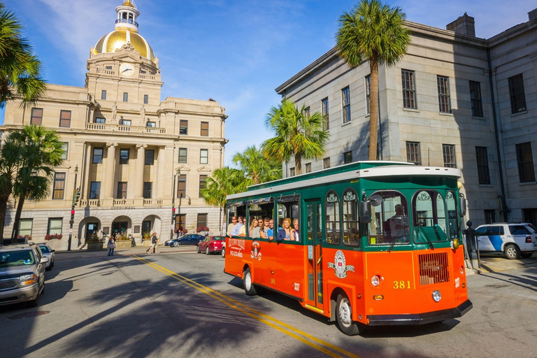 Savannah: Old Town Hop-On Hop-Off Trolley TourBilet 1-dniowy