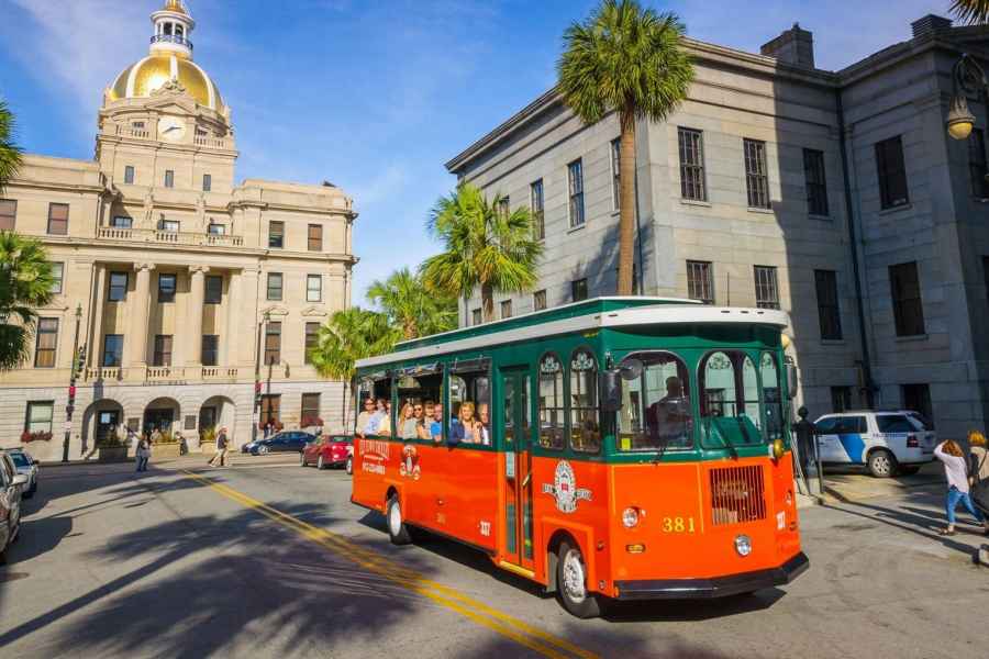 Savannah: Hop-On/Hop-Off-Trolley-Bustour. Foto: GetYourGuide