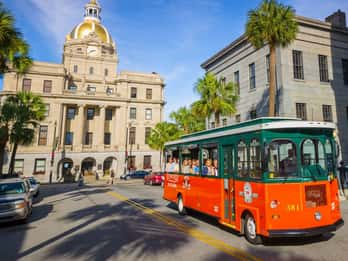 Savannah Altstadt: Hop-On/Hop-Off-Trolleytour Savannah Altstadt: Hop-On/Hop-Off-Trolleytour