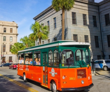 Savannah : Tour en trolley de la vieille ville avec montée et descente à volonté
