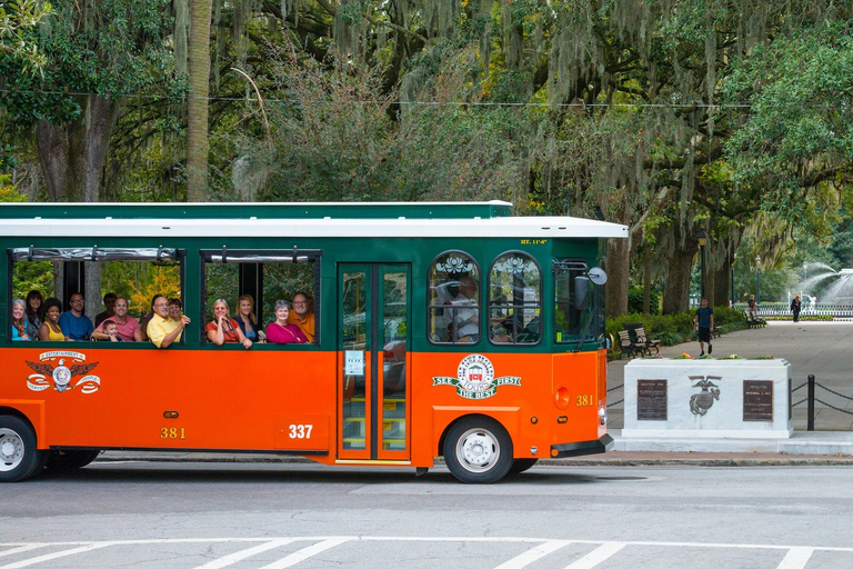 Savannah : Tour en trolley de la vieille ville avec montée et descente à volontéBillet d'un jour