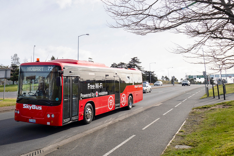 Hobart flygplats: Expressbusstransfer till Hobart CityReturöverföring