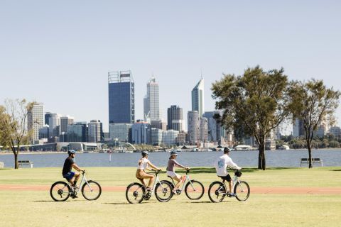 Perth: tour guidato in bici delle rive del fiume Swan