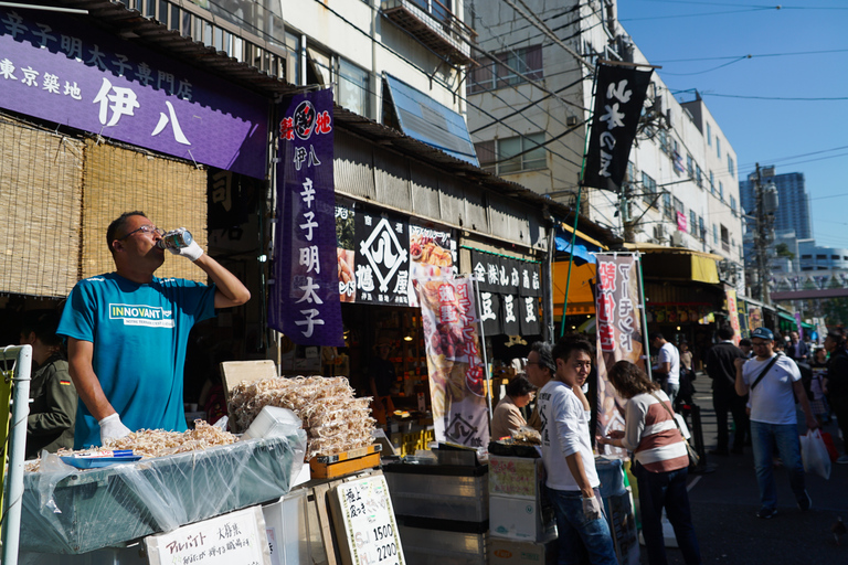 Tokio: Tsukiji-Fischmarkt Meeresfrüchte- und Sightseeingtour