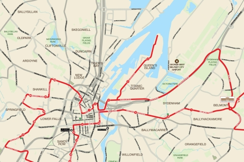 Belfast : bus touristique à arrêts multiples 1 ou 2 joursBillet pour bus à arrêts multiples - 1 jour