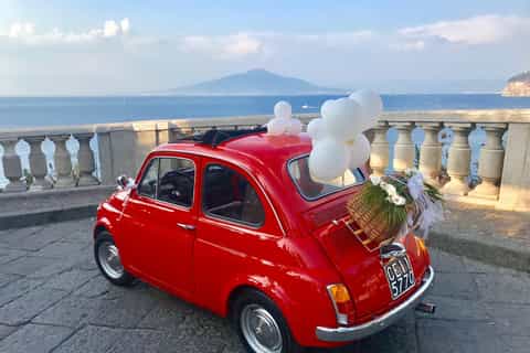 sorrento coast couples photo tour por vintage fiat 500