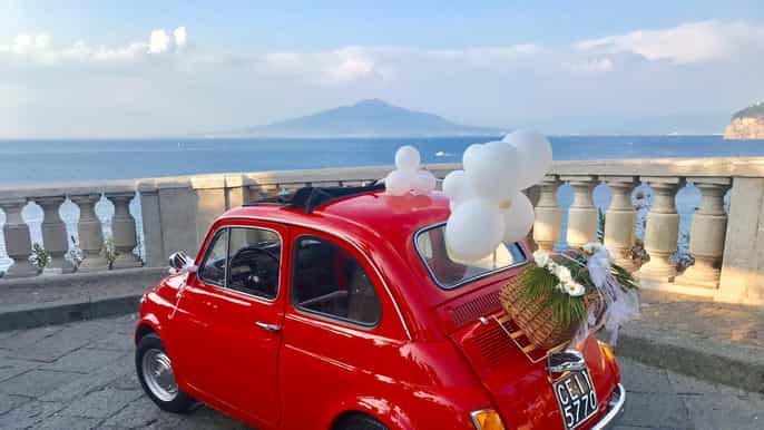 sorrento coast couples photo tour by vintage fiat 500