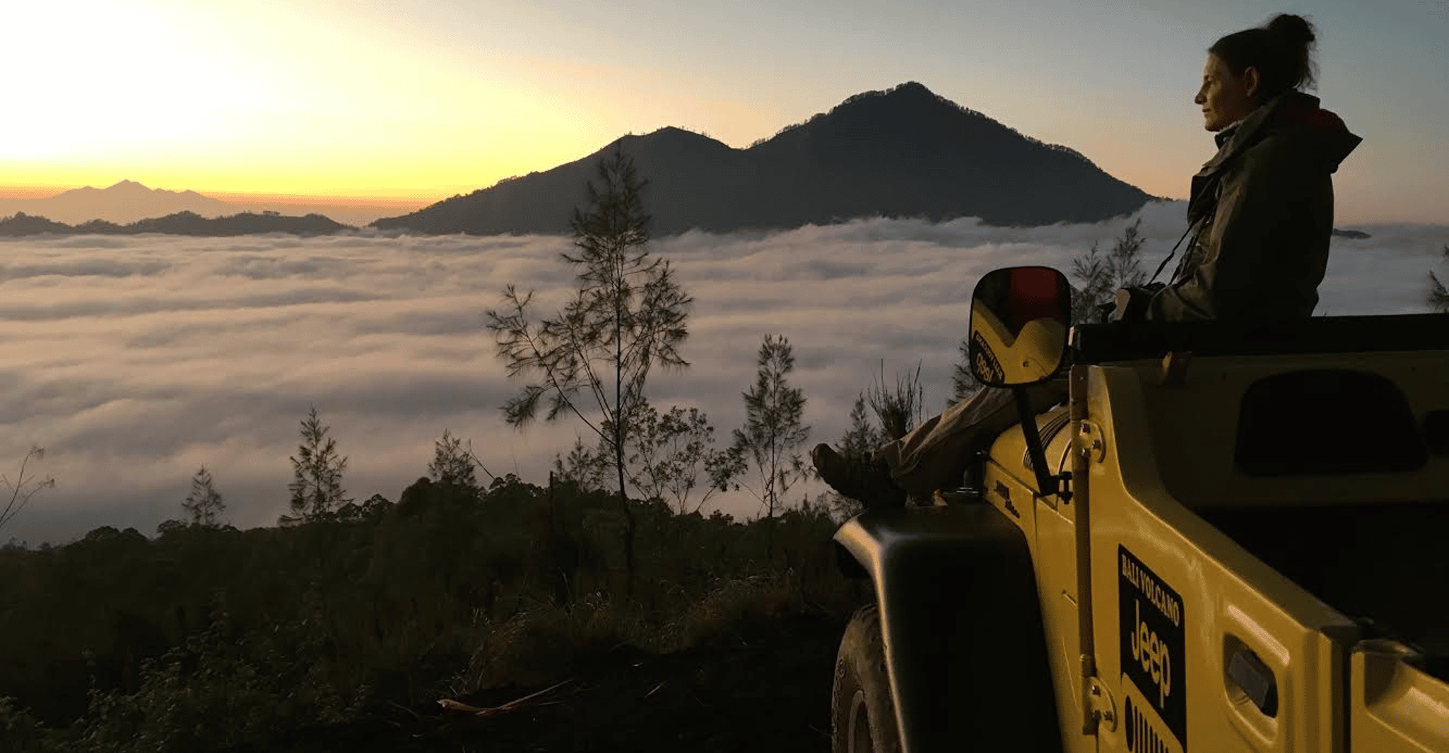 Bali, le mont Batur Sunrise Jeep Aventure avec Jungle Swing - Hizvo