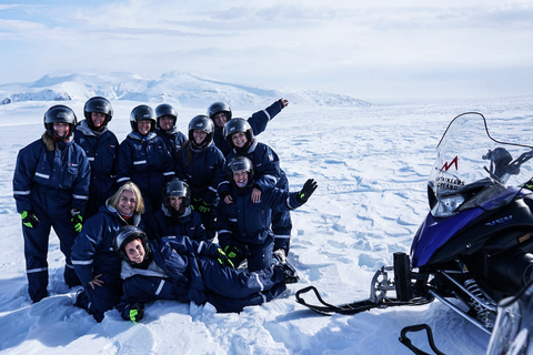 From Gullfoss: Langjökull Glacier Snowmobile Tour