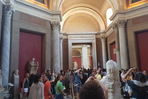 Muzea Watykańskie i Kaplica Sykstyńska Małe grupy turystycznejTour w języku francuskim