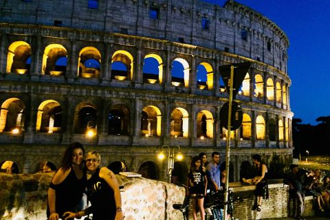 Rooma: E-Bike Night Tour ruoan ja viinin maistelua