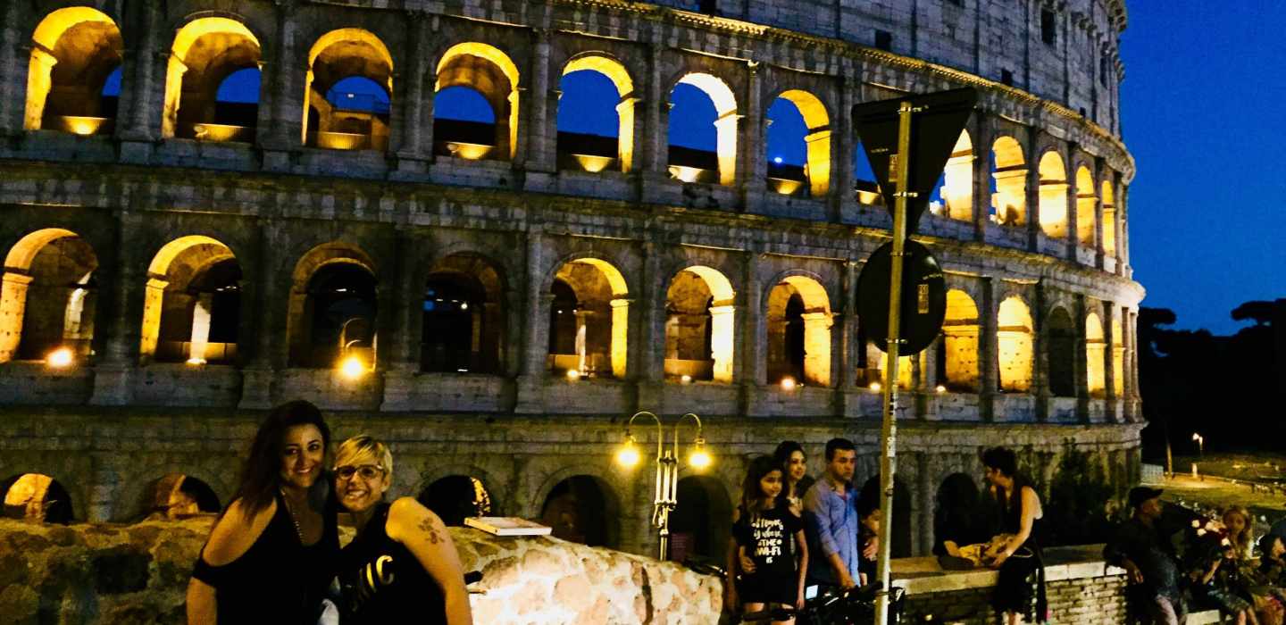Rom: E-Bike-Tour am Abend mit Essen und Weinverkostung