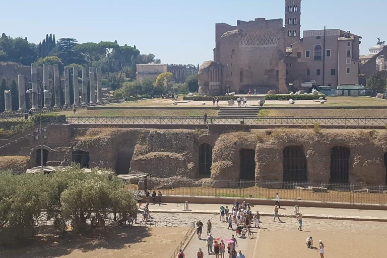 Rzym: Wycieczka w małej grupie do Koloseum i Forum Romanum z odbioremTour w języku francuskim