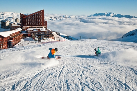 Z Santiago: wstęp do Farellones Park Resort i lekcje jazdy na nartachZ Santiago: wstęp do Farellones Valle Nevado i lekcje jazdy na nartach