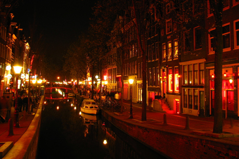 Amsterdam: Privat Red Light District-turné på spanska