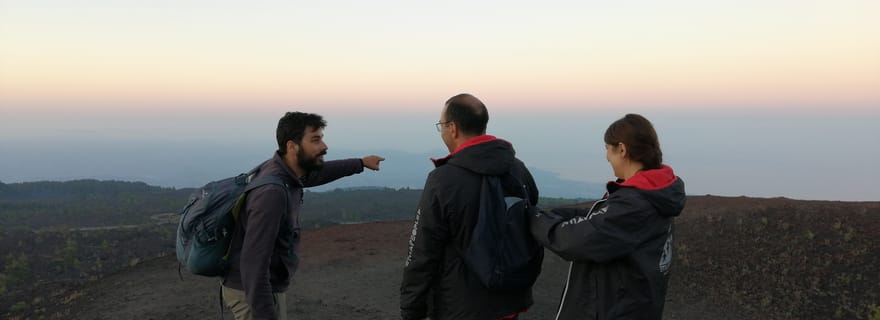 Au départ de Taormine : Randonnée d'une demi-journée en soirée sur l'Etna