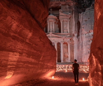 De Amã: Excursão de 3 dias a Petra, Wadi Rum e Mar Morto