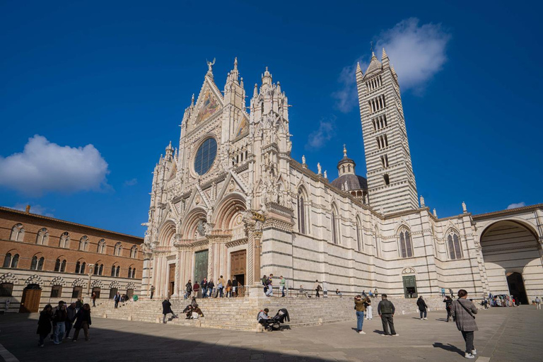Siena & San Gimignano: Wine & Culinary Tasting from Florence Siena & San Gimignano:Tuscan Lunch, Wine Tasting + Cathedral