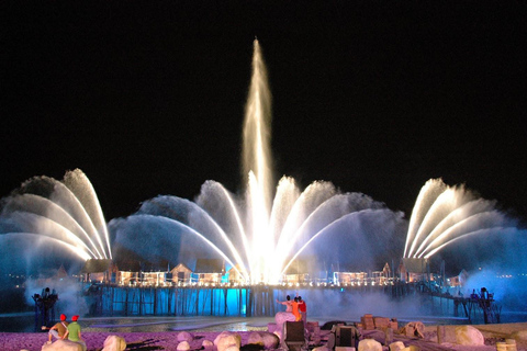 New Delhi: Akshardham Temple Night Tour & Fountain Show Akshardham Water & Light Show with Car + Guide