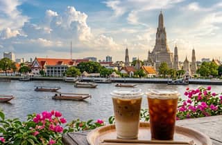 Café-Hopping in Bangkok: 2 berühmte Tempel & Atmosphäre am Flussufer