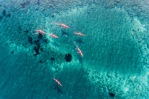 Santorini: kayak de mar y snorkel con almuerzoOpción sin recogida en el hotel