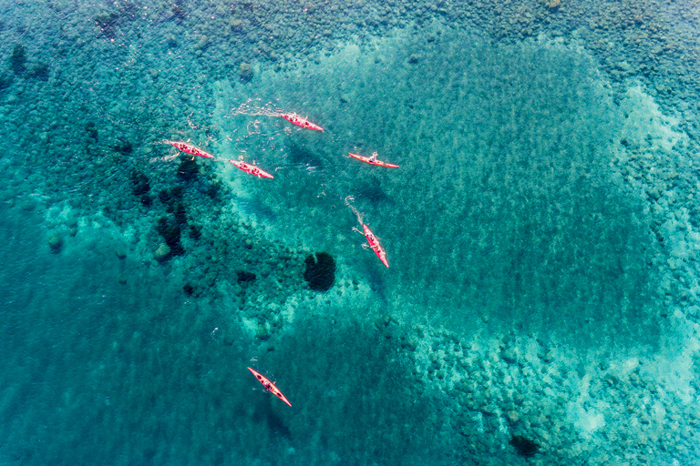 Santorini: kayak de mar y snorkel con almuerzoOpción sin recogida en el hotel