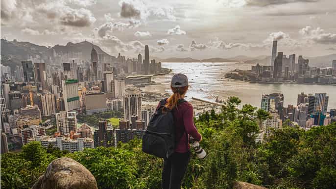 hong kong victoria peak private evening hike from central