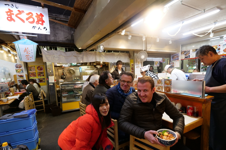 Tokyo: Tour panoramico del mercato del pesce di Tsukiji e dei frutti di mareTokyo: giro turistico e frutti di mare del mercato del pesce di Tsukiji