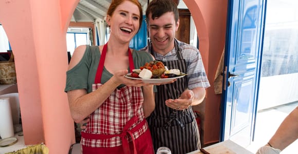 Santorini: Cooking Class and Easy Hike