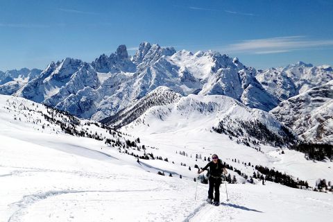Dolomites Snowshoe (and Sled): Private Tour near Cortina