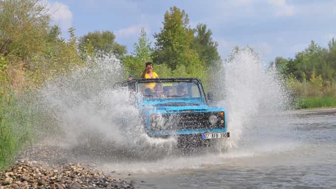 river rafting jeep safari at koprulu canyon