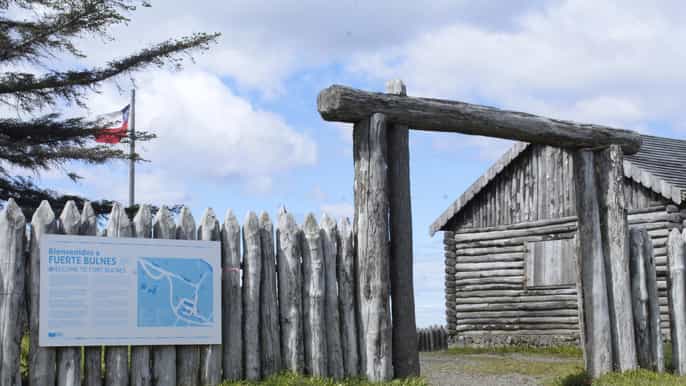 punta arenas park der magellanstraße fuerte bulnes