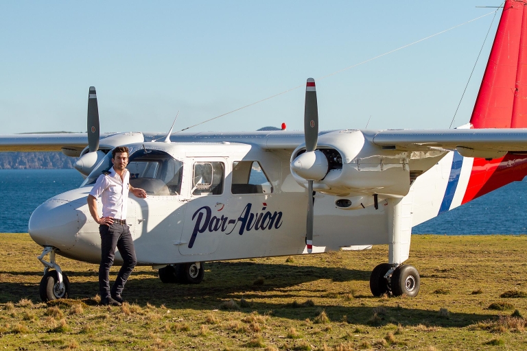Experiencia de vuelo panorámico en Wineglass Bay y Maria Island