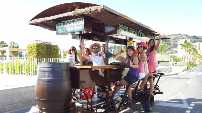 valencia 1hour private beer bike tour