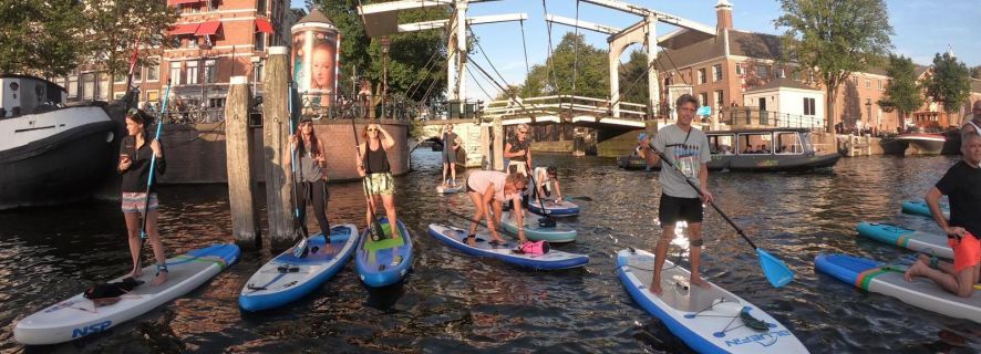 Amsterdam: 2 uur stand-up paddleboard-tour