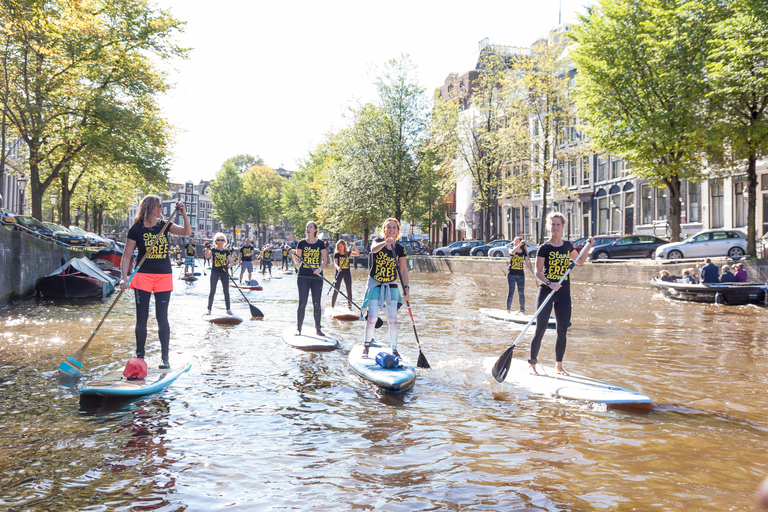 Amsterdam: 2 timmars tur med Stand Up Paddle BoardAmsterdam: 2-timmars Stand Up Paddle Board Tour