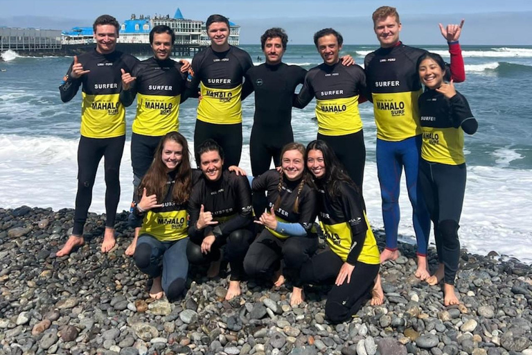 Lima: Surf Lesson at Playa Makaha in Miraflores Lima: Group Surf Lesson at Playa Makaha in Miraflores
