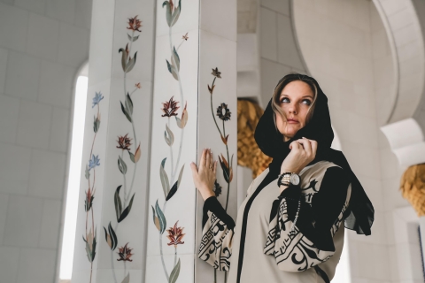 Dubai: rondleiding Grote moskee Sheikh Zayed met fotograafPrivérondleiding met fotosessie en ophaalservice hotel