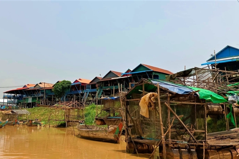 Prywatna pływająca wioska Kampong Phluk na trasie Tonle Sap